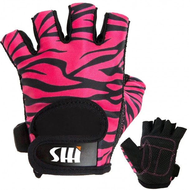 Womens Design Series Zebra Print Lifting Gloves GG-043